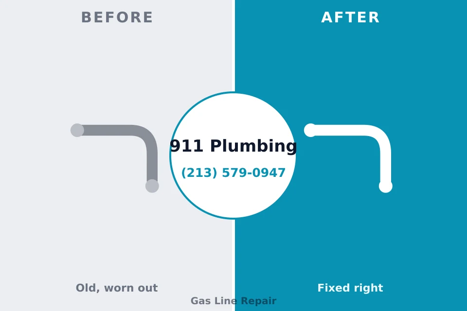 Before and after: plumbing repair Mallory, WV